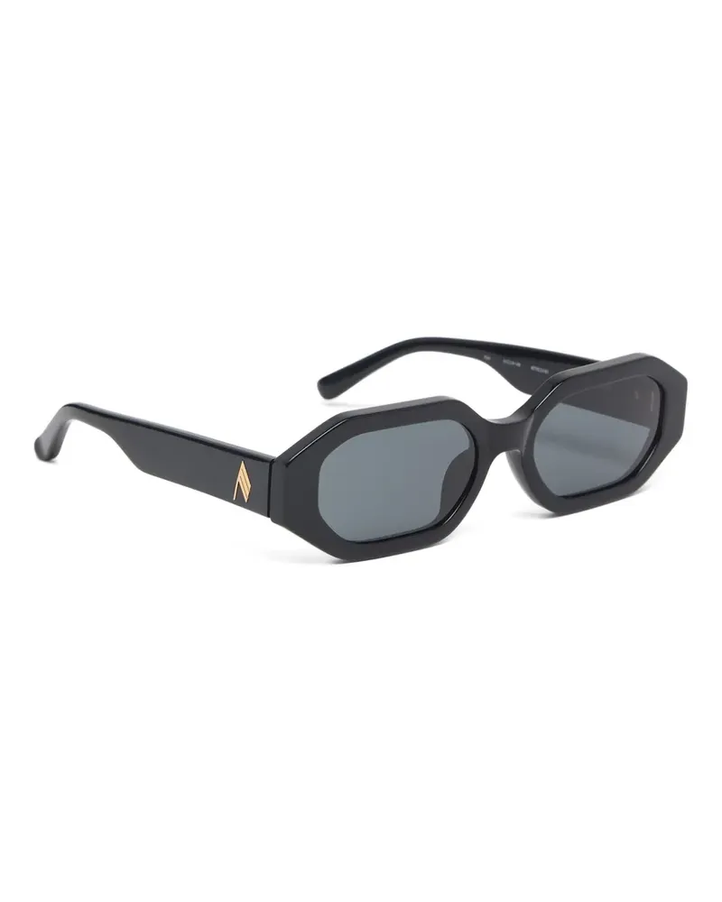 ATTICO x Linda Farrow Sonnenbrille mit geometrischem Gestell - Schwarz Schwarz
