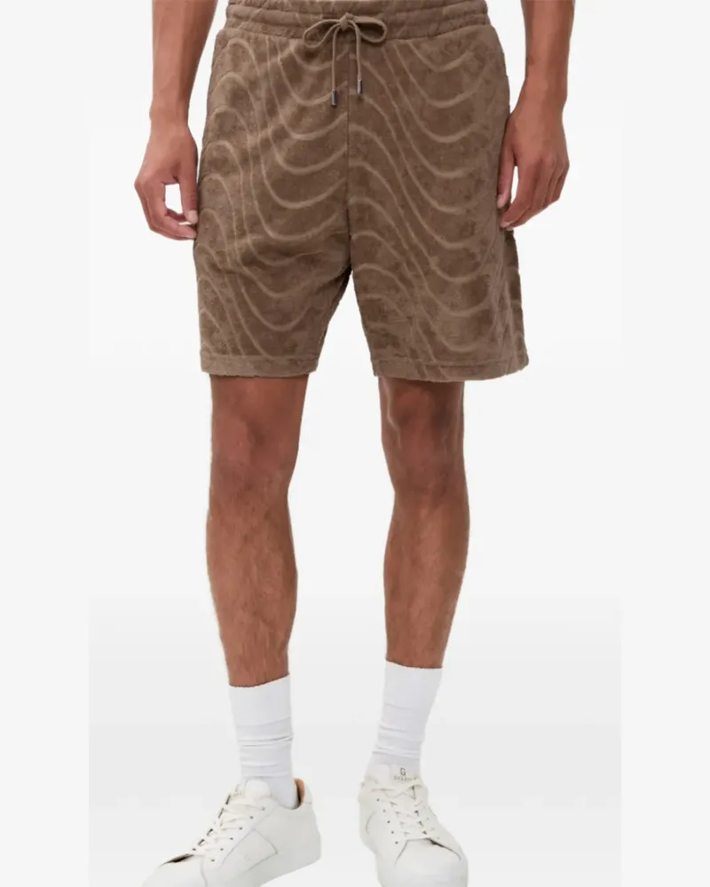 Frescobol Carioca wave-pattern shorts - Braun Braun