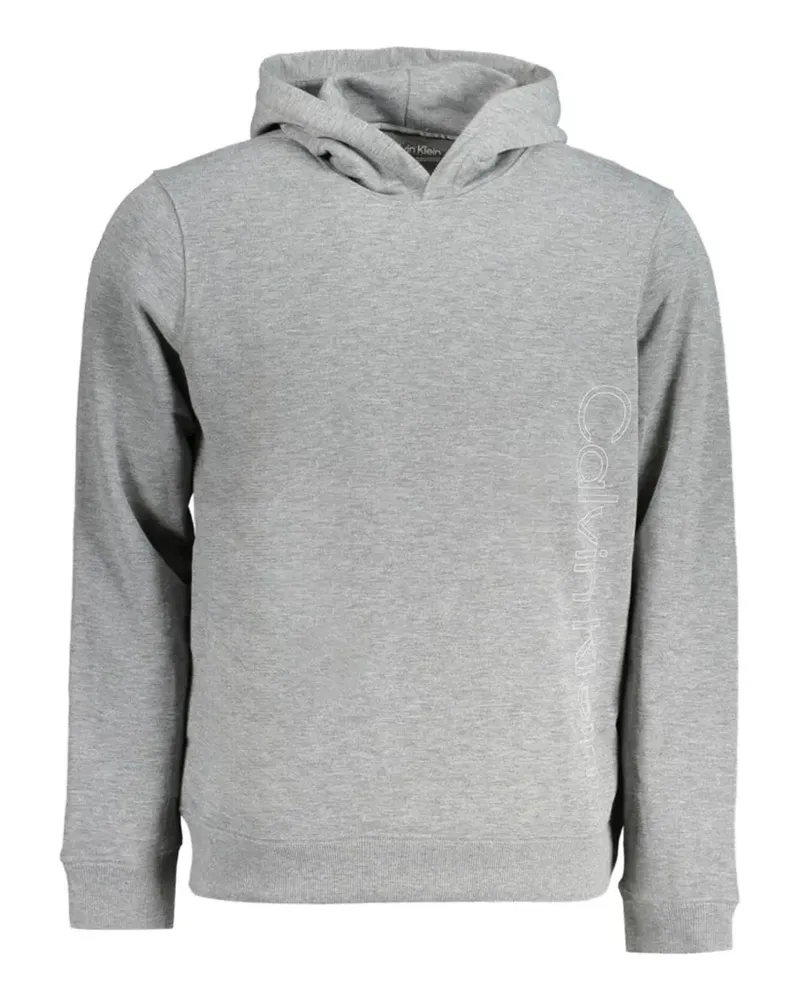 Calvin Klein logo-print fleece hoodie - Grau Grau