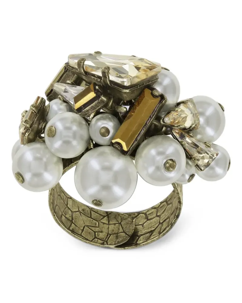 KONPLOTT Spikes and Pearls rings - Gold Gold