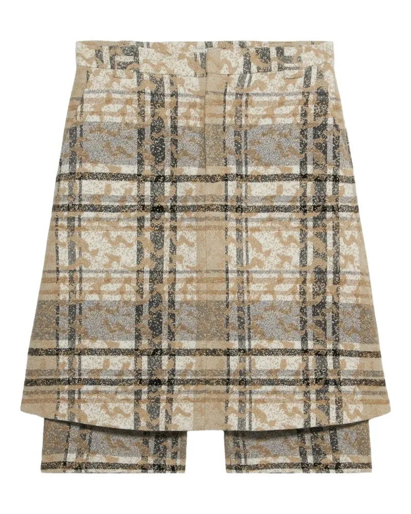 1989 STUDIO Karierte Jacquard-Shorts - Nude Nude