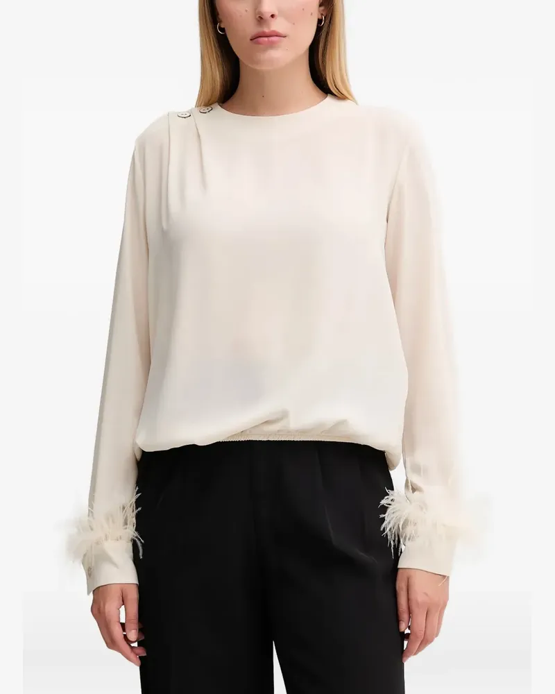 Gaudi Georgette Bluse - Nude Nude