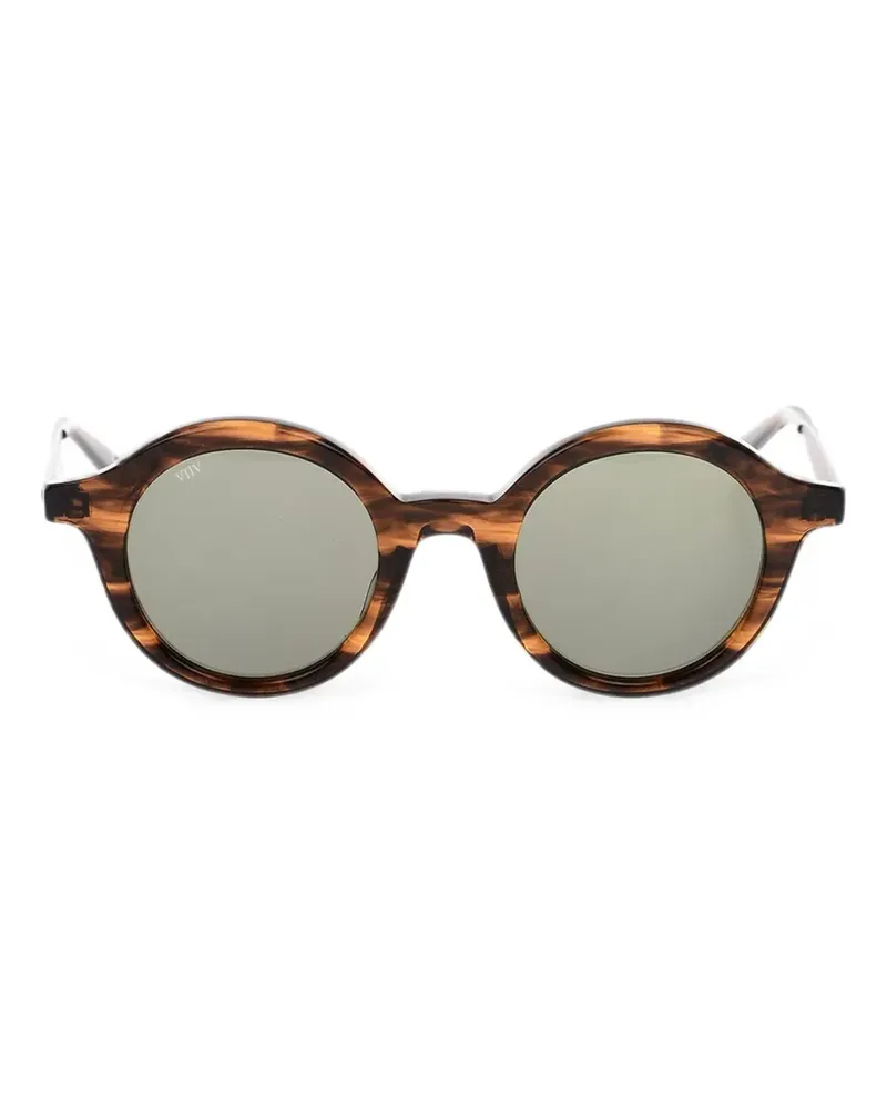 OAMC tortoiseshell-effect round sunglasses - Braun Braun