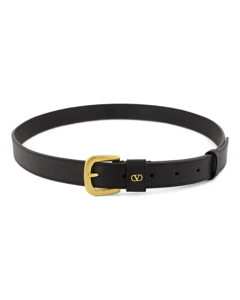 Valentino Garavani VLogo Signature Gürtel 25mm - Schwarz Schwarz