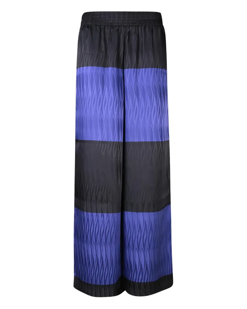 Rianna + Nina Gestreifte Melina Hose - Schwarz Schwarz