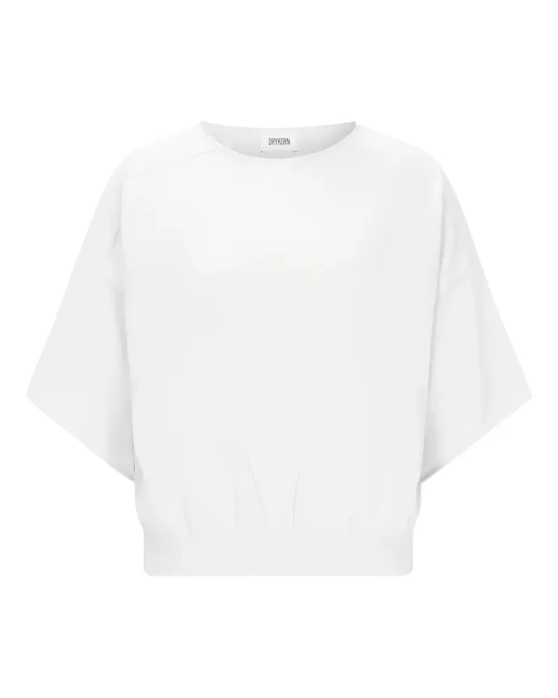 Drykorn Dilary ribbed-trim T-shirt - Weiß Weiß