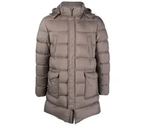 Daunenjacke mit Kapuze - Grün