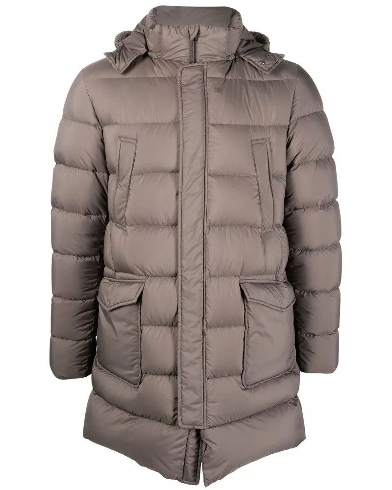 Herno Daunenjacke mit Kapuze - Grün Grün