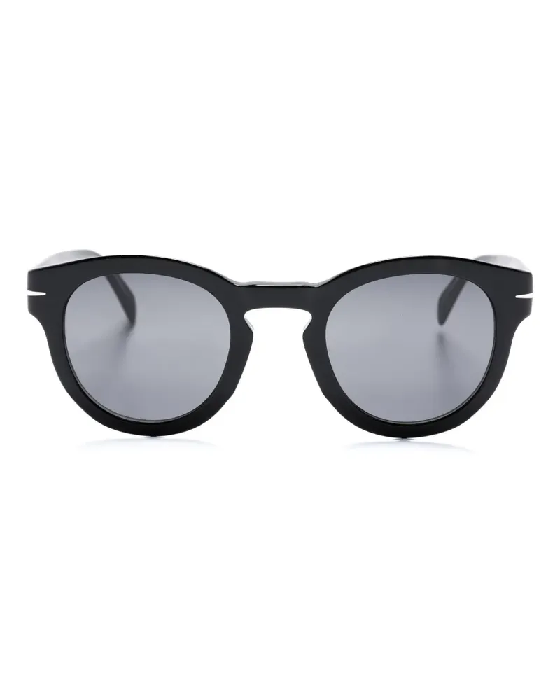 EYEWEAR by DAVID BECKHAM Sonnenbrille mit rundem Gestell - Schwarz Schwarz