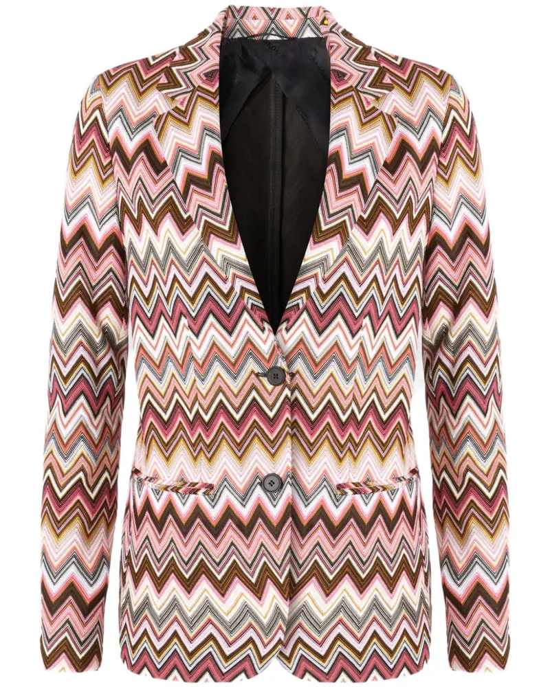 Missoni Blazer mit Zickzackmuster - Rosa Rosa