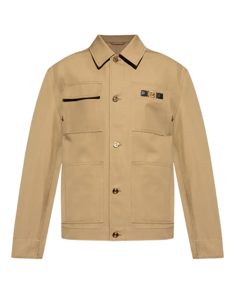 Versace Jacke mit Medusa-Knöpfen - Nude Nude