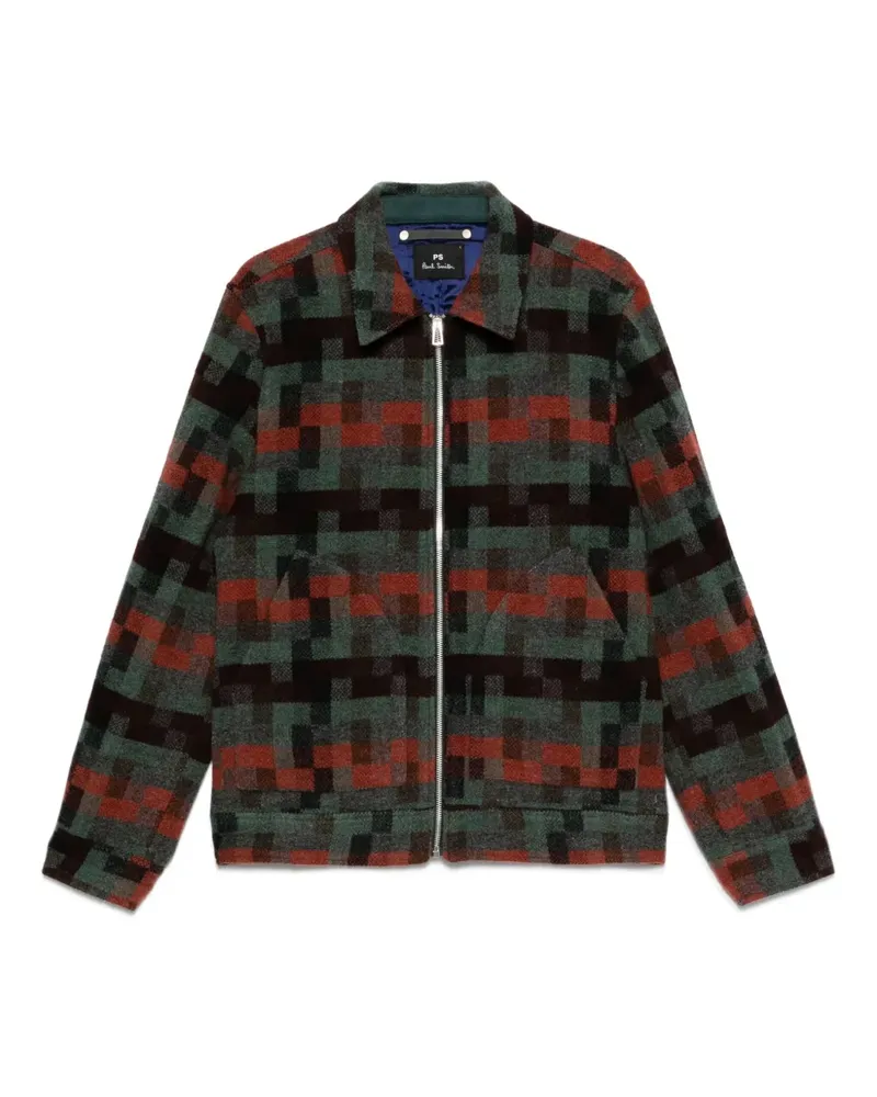 Paul Smith Geometrisch gemusterte Jacke - Grün Grün