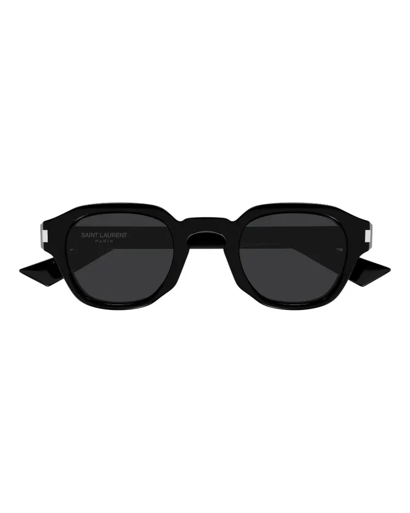 Saint Laurent SL 946 Sonnenbrille mit geometrischem Gestell - Schwarz Schwarz