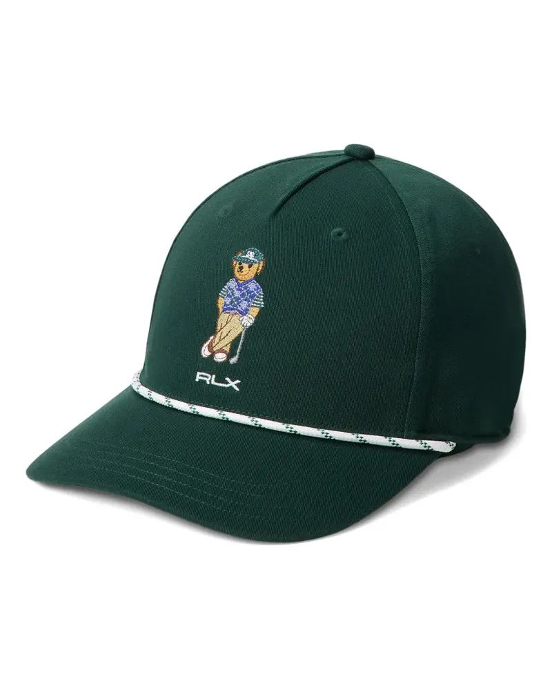 Ralph Lauren Baseballkappe mit Bärenstickerei - Grün Grün