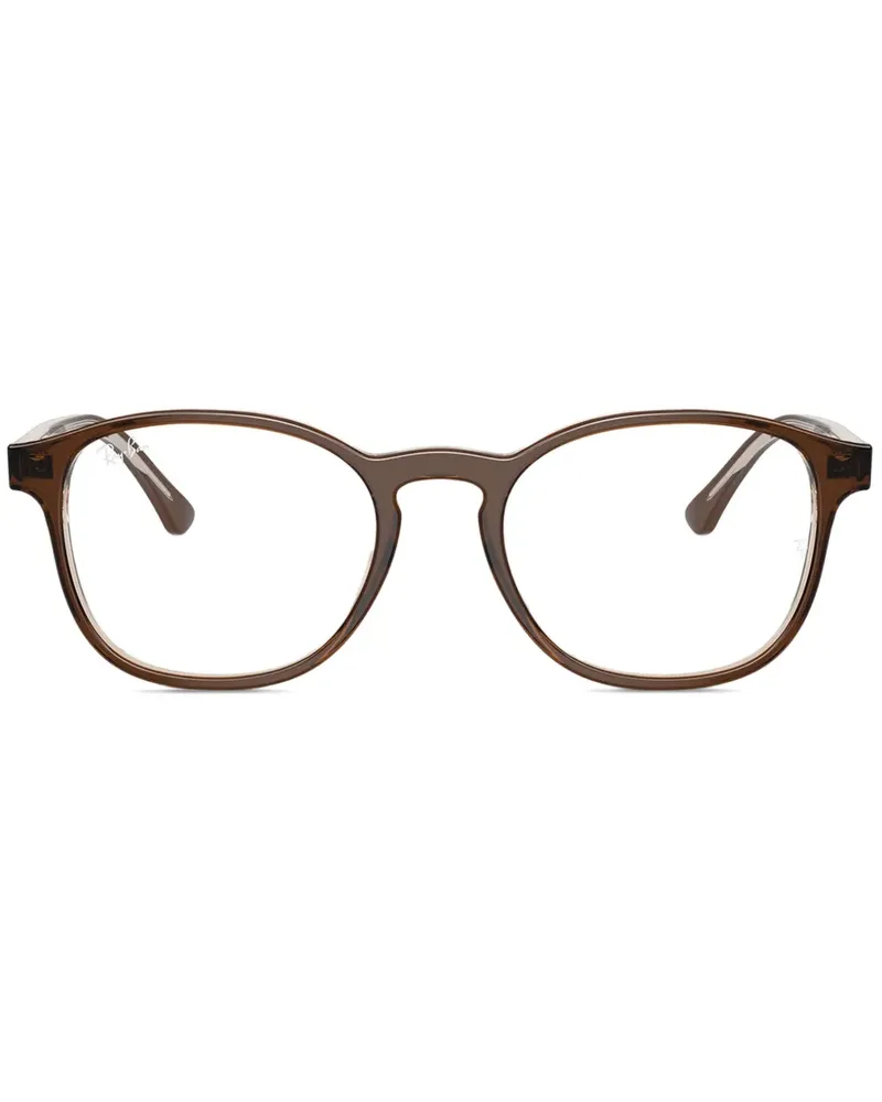 Ray Ban Brille mit rundem Gestell - Braun Braun