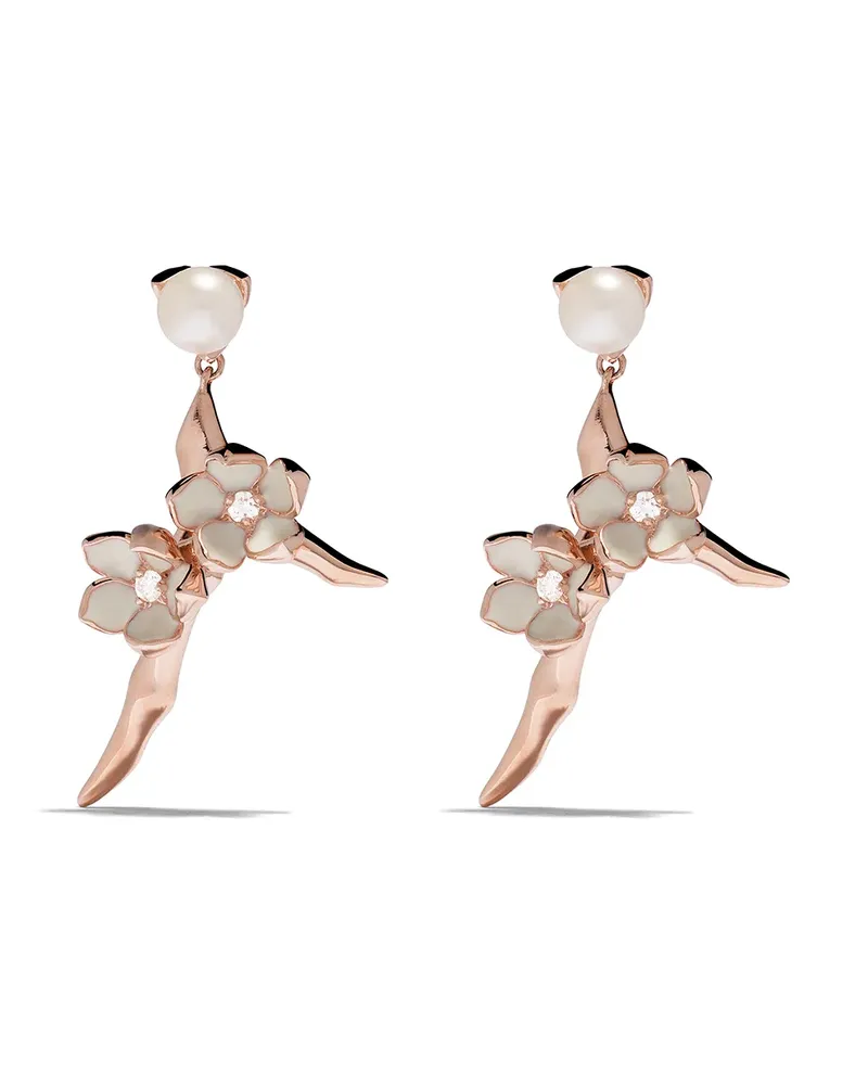 Shaun Leane Cherry Blossom' Ohrringe - Rosa Rosa