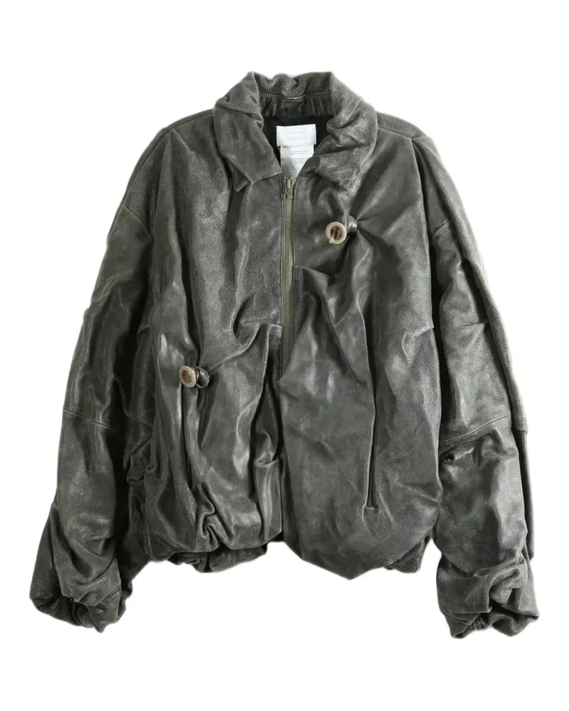 Doublet crinkled-finish jacket - Grau Grau