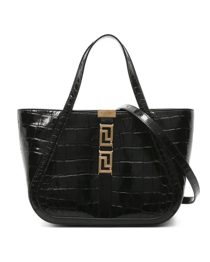 Versace Greca Goddess Mini-Tasche - Schwarz Schwarz