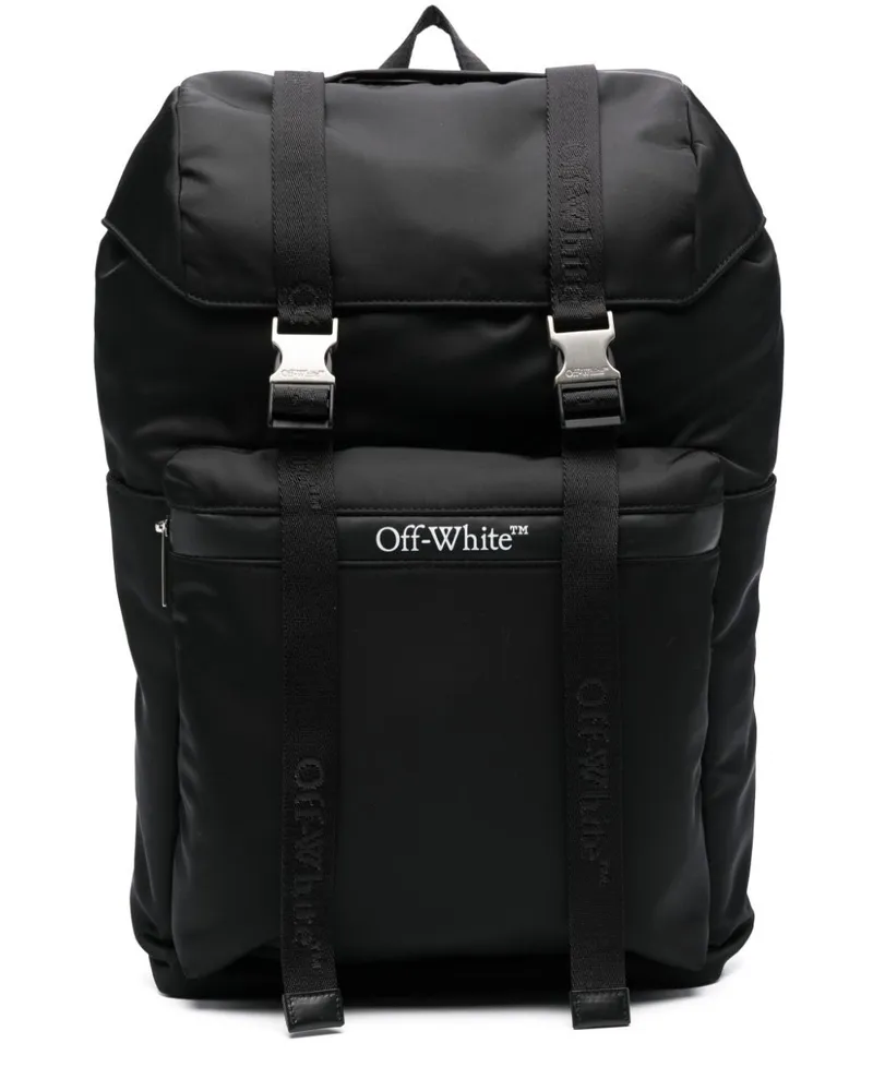 OFF-WHITE Outdoor Rucksack mit Klappe Schwarz