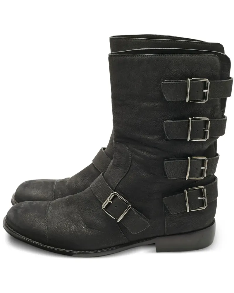 Giuseppe Zanotti Stiefel mit Schnallendetail - Schwarz Schwarz
