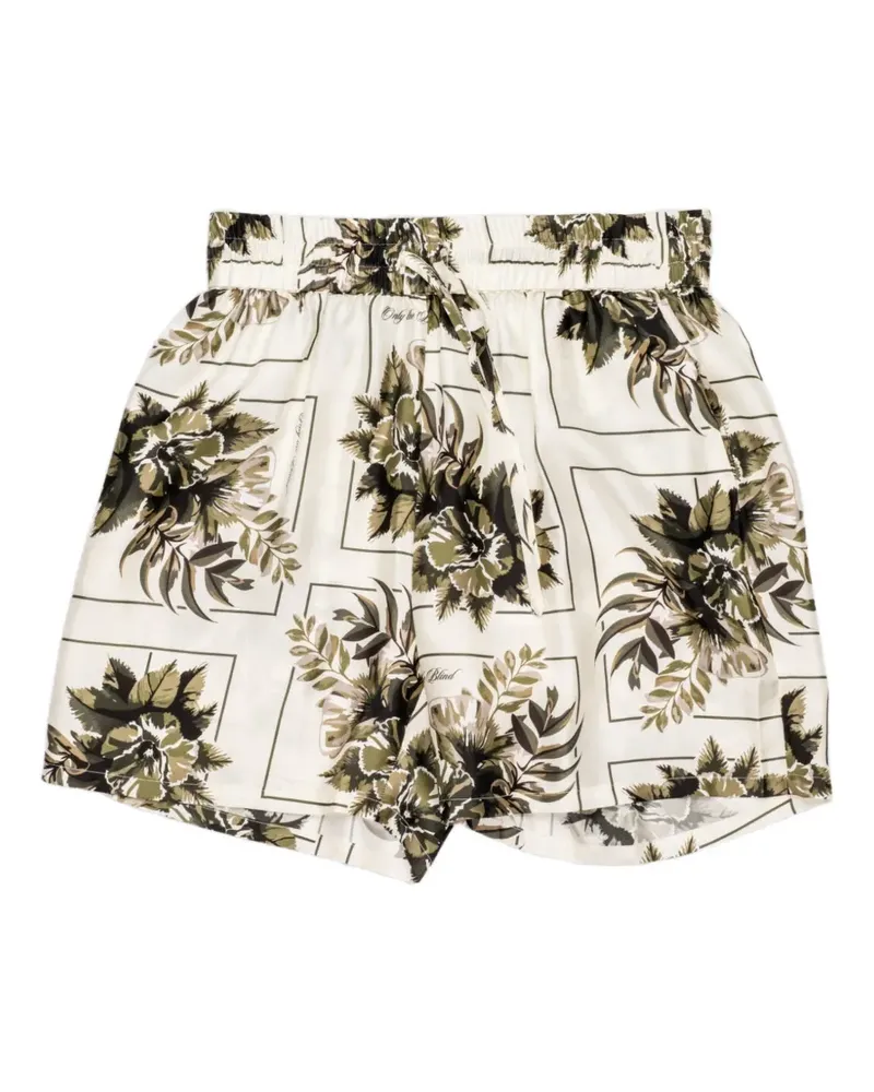 ONLY THE BLIND Botanical shorts - Nude Nude