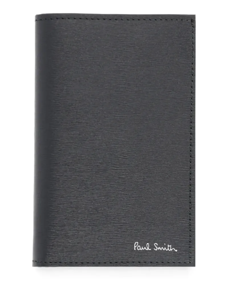 Paul Smith logo-print leather cardholder - Schwarz Schwarz
