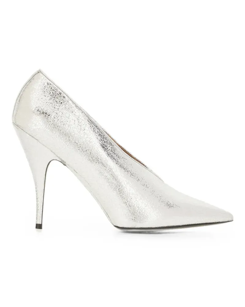 Stella McCartney Spitze Pumps mit Riss-Effekt - Silber Silber