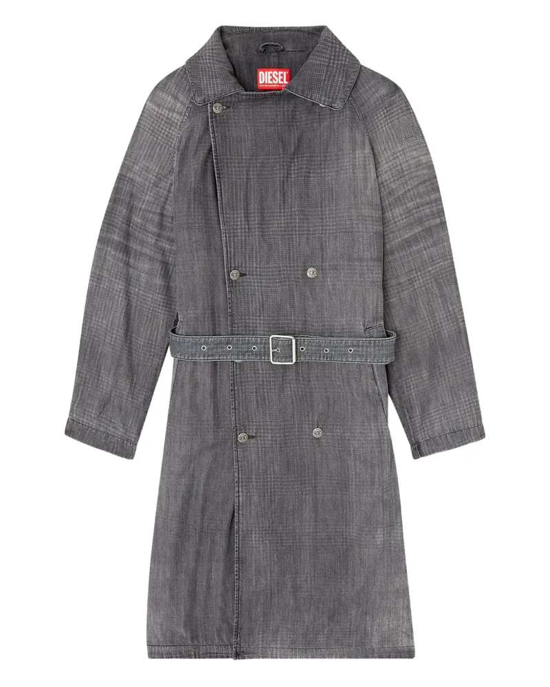 Diesel D-Matthew Trenchcoat - Grau Grau