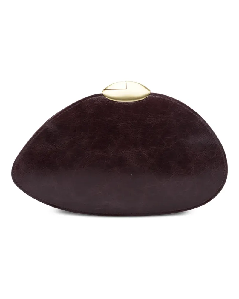 Benedetta Bruzziches Belle de Jour Clutch aus Leder - Braun Braun