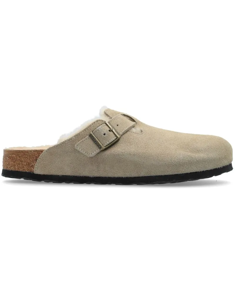 Birkenstock Boston Slipper aus Wildleder - Nude Nude