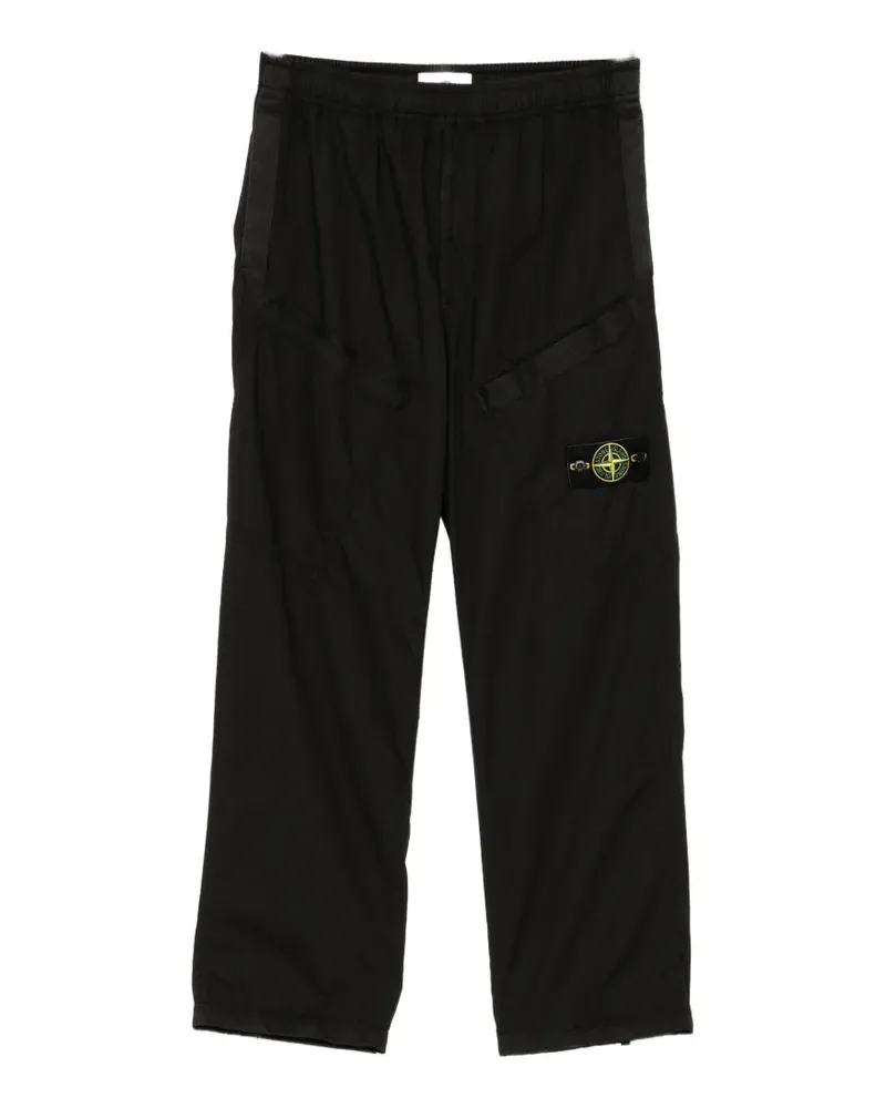 Stone Island Compass-patch cargo pants - Schwarz Schwarz