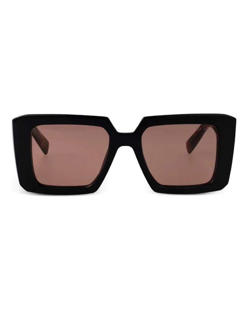 Prada Sonnenbrille mit eckigem Gestell - Braun Braun