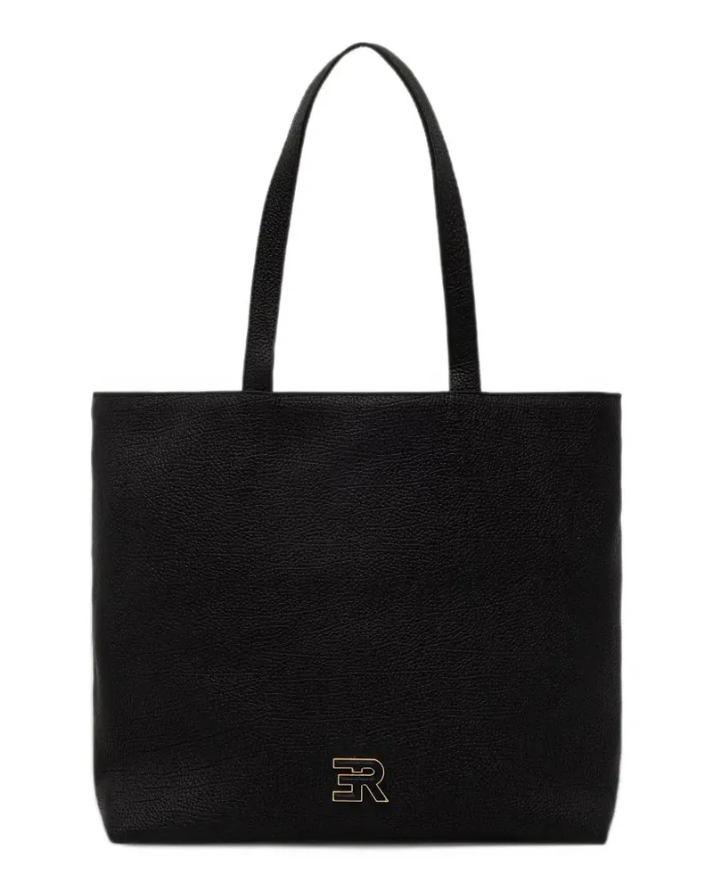 Ermanno Scervino logo-plaque reversible tote bag - Schwarz Schwarz