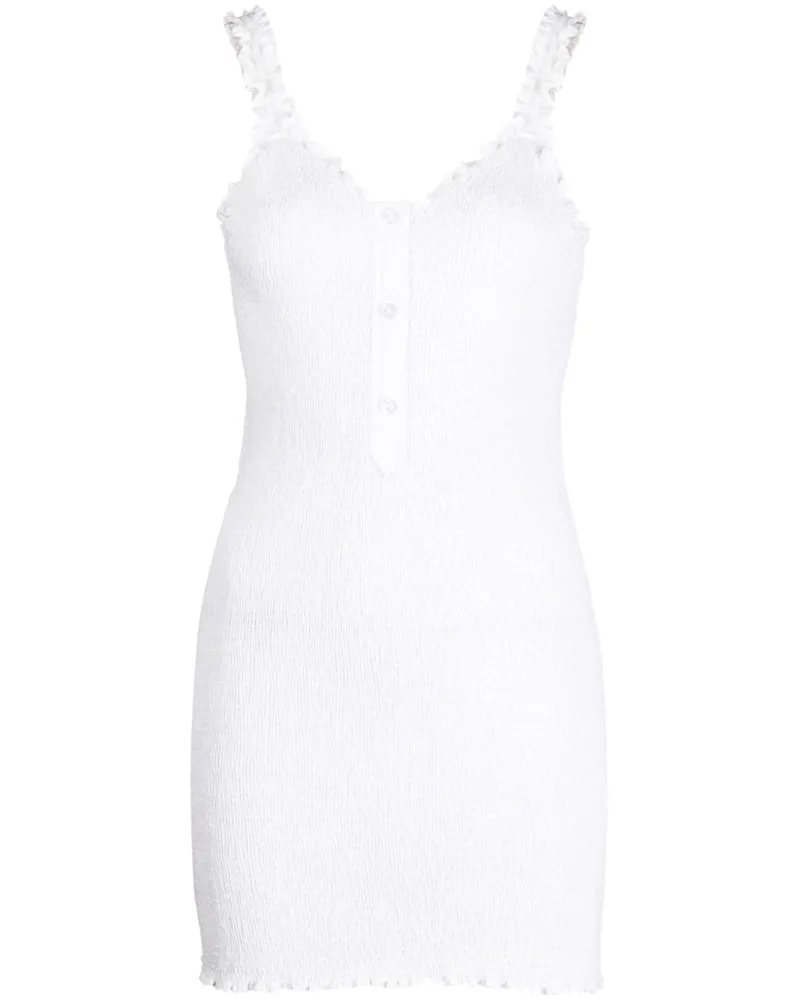 Alexander Wang Gesmoktes Minikleid - Weiß Weiß