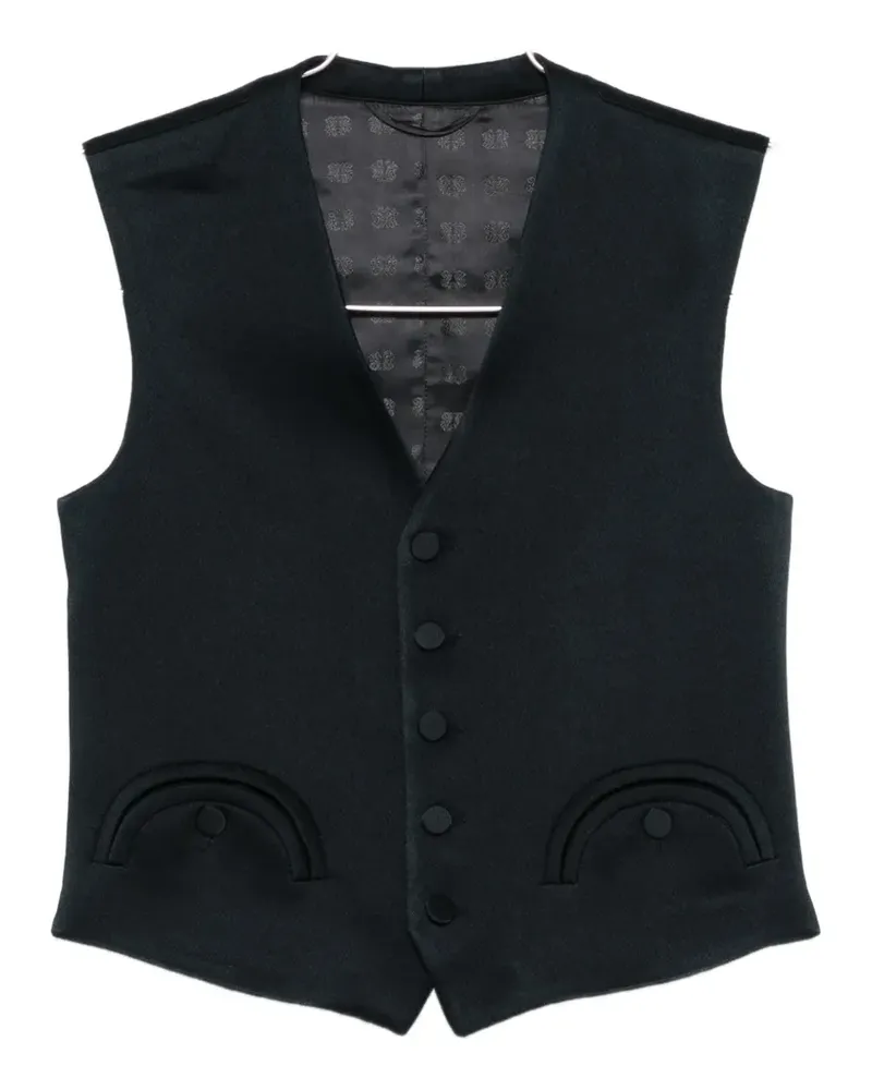 Blazé Milano pocket buttoned waistcoat - Blau Blau