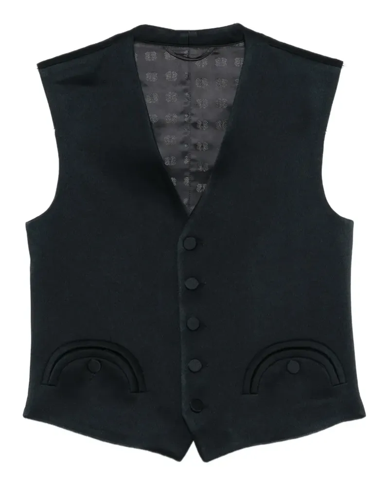 Blazé Milano pocket buttoned waistcoat - Blau Blau
