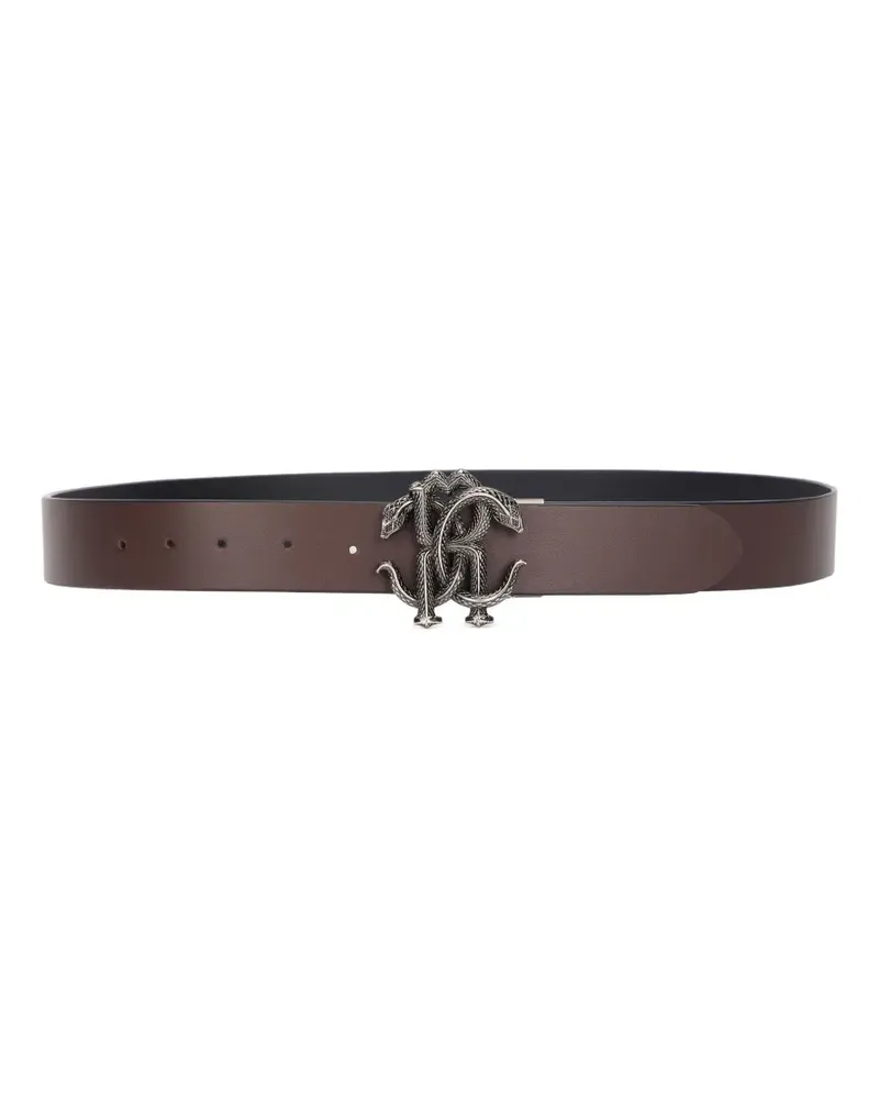 Roberto Cavalli Gürtel in Metallic-Optik - Braun Braun