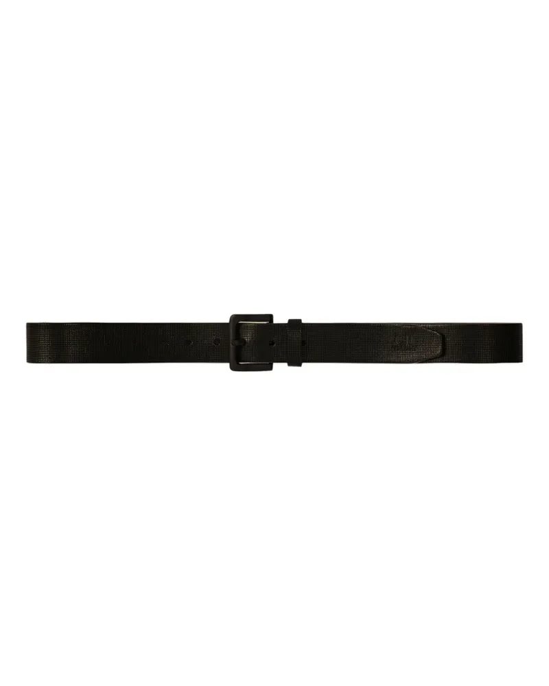 C.P. Company textured buckled belt - Schwarz Schwarz