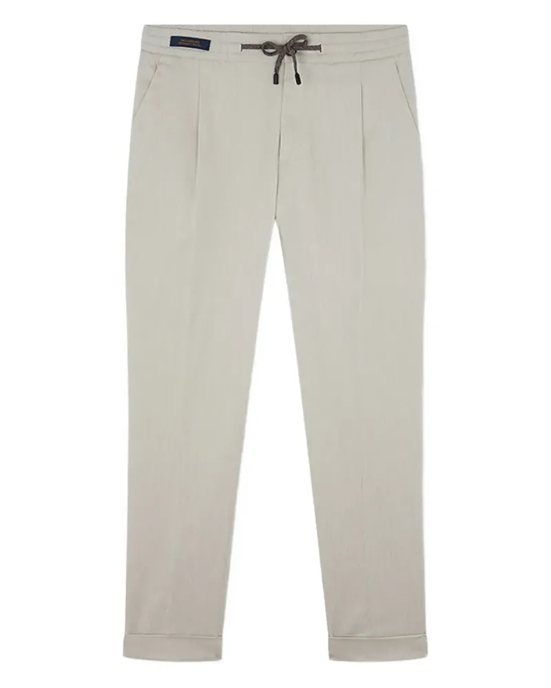 Paul & Shark pleated drawstring trousers - Nude Nude