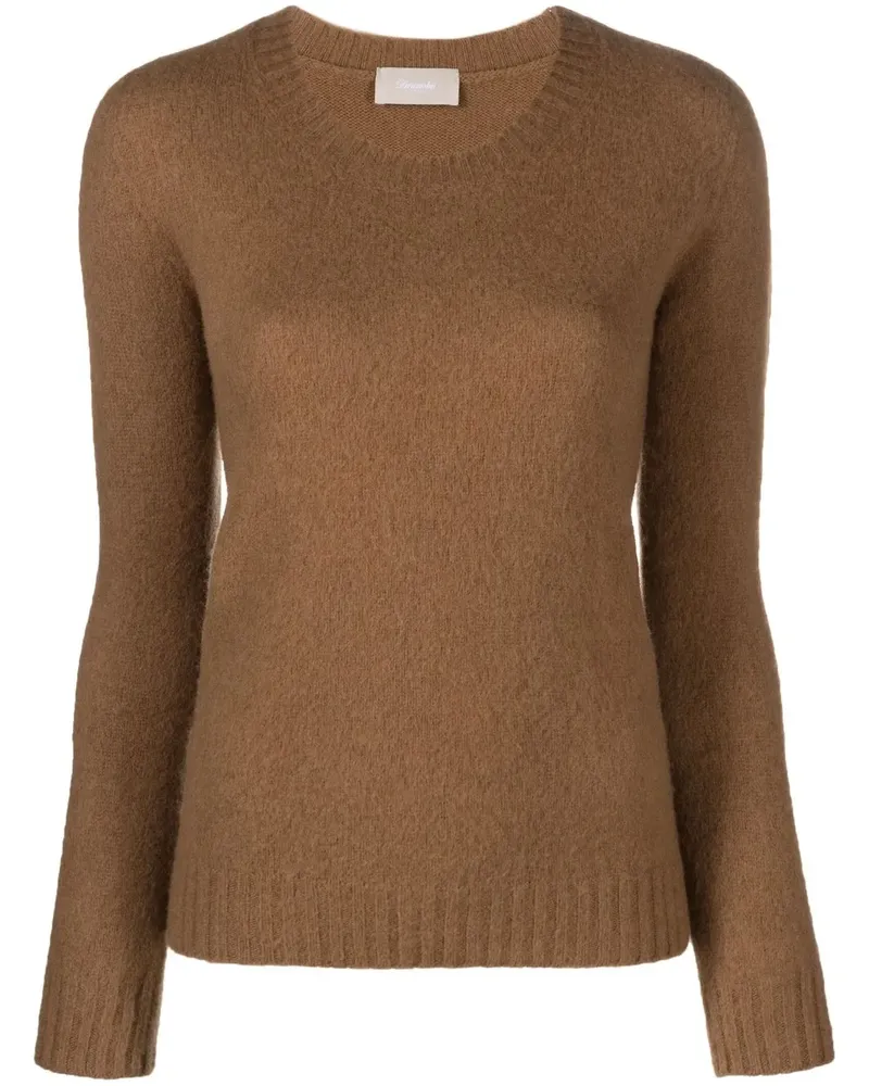 Drumohr  Pullover mit Rundhalsausschnitt - Braun Braun