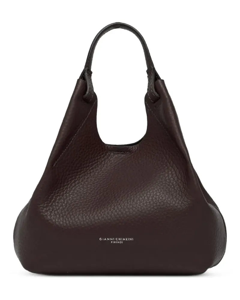 Gianni Chiarini Dua medium hammered-leather tote bag - Braun Braun