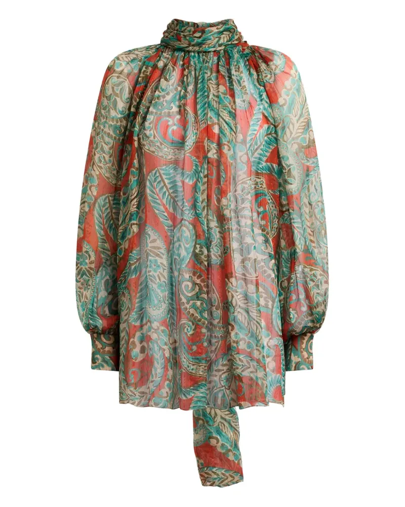 Etro Bluse mit Paisley-Print - Rot Rot
