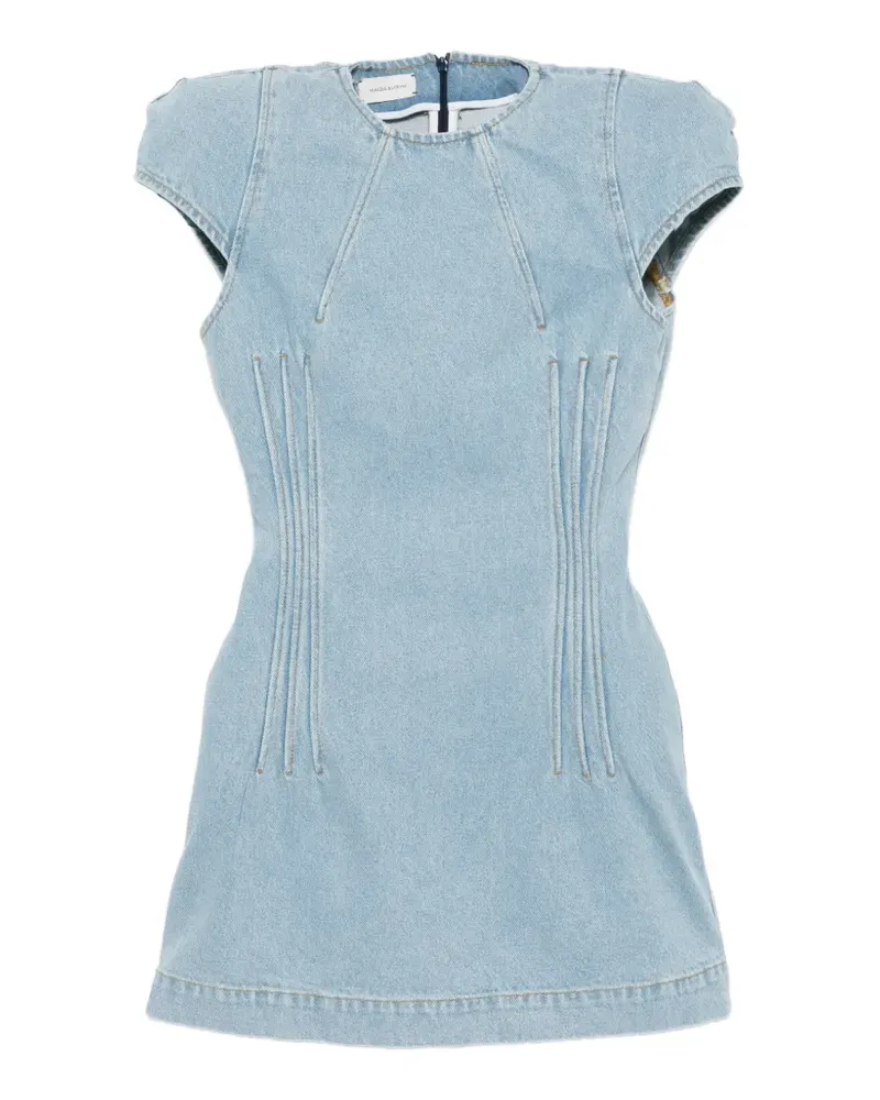 Magda Butrym panelled mini dress - Blau Blau