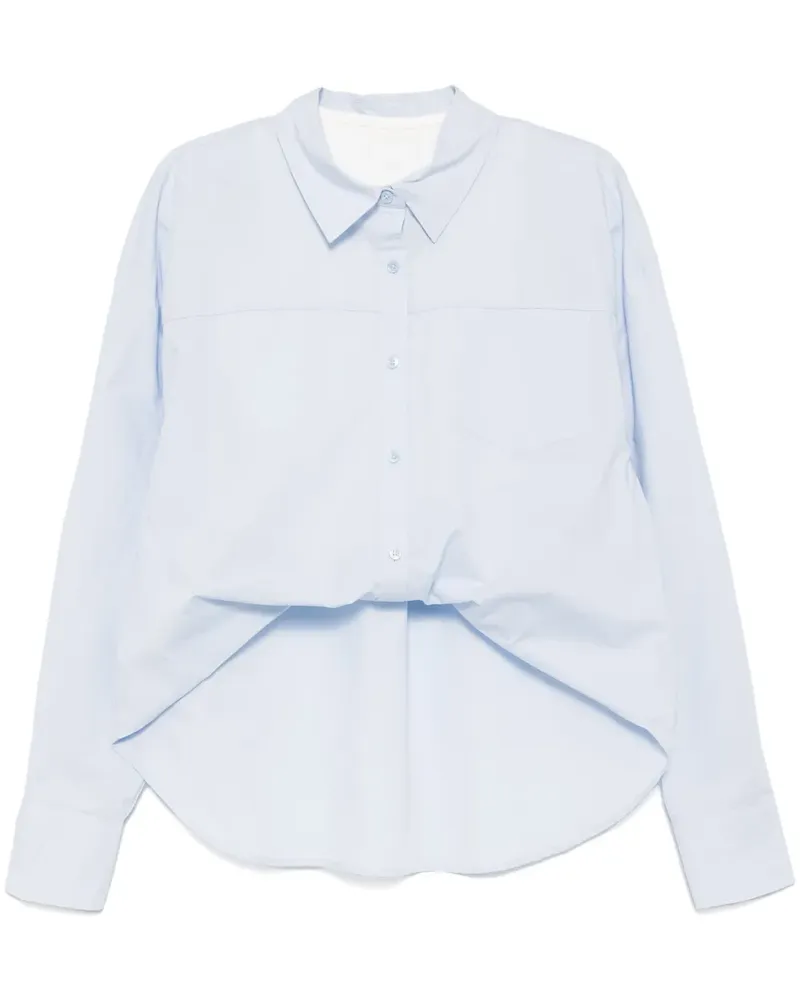 b+ab Asymmetrisches Hemd - Blau Blau