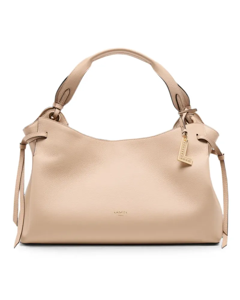 Lancel Swann leather tote bag - Nude Nude