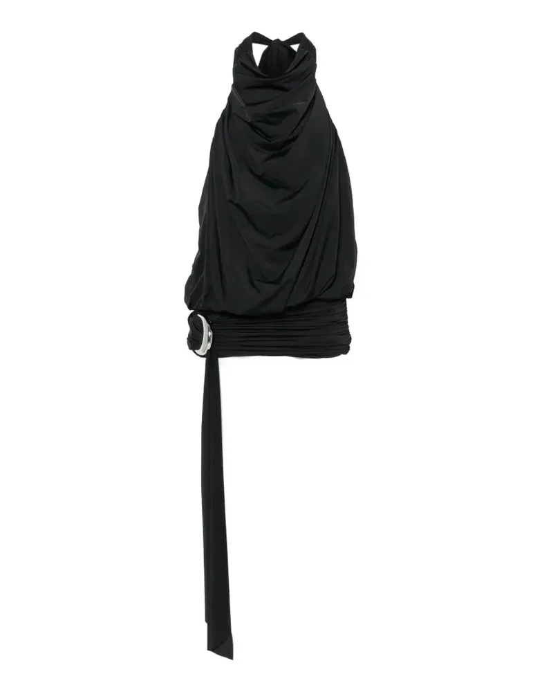 De La Vali Vida ruched-detail mini dress - Schwarz Schwarz