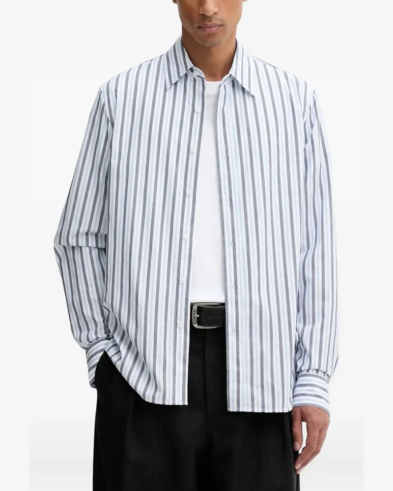 Filippa K striped-pattern shirt - Weiß Weiß