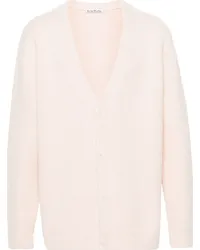 Acne Studios Strukturierter Cardigan mit V-Ausschnitt Rosa