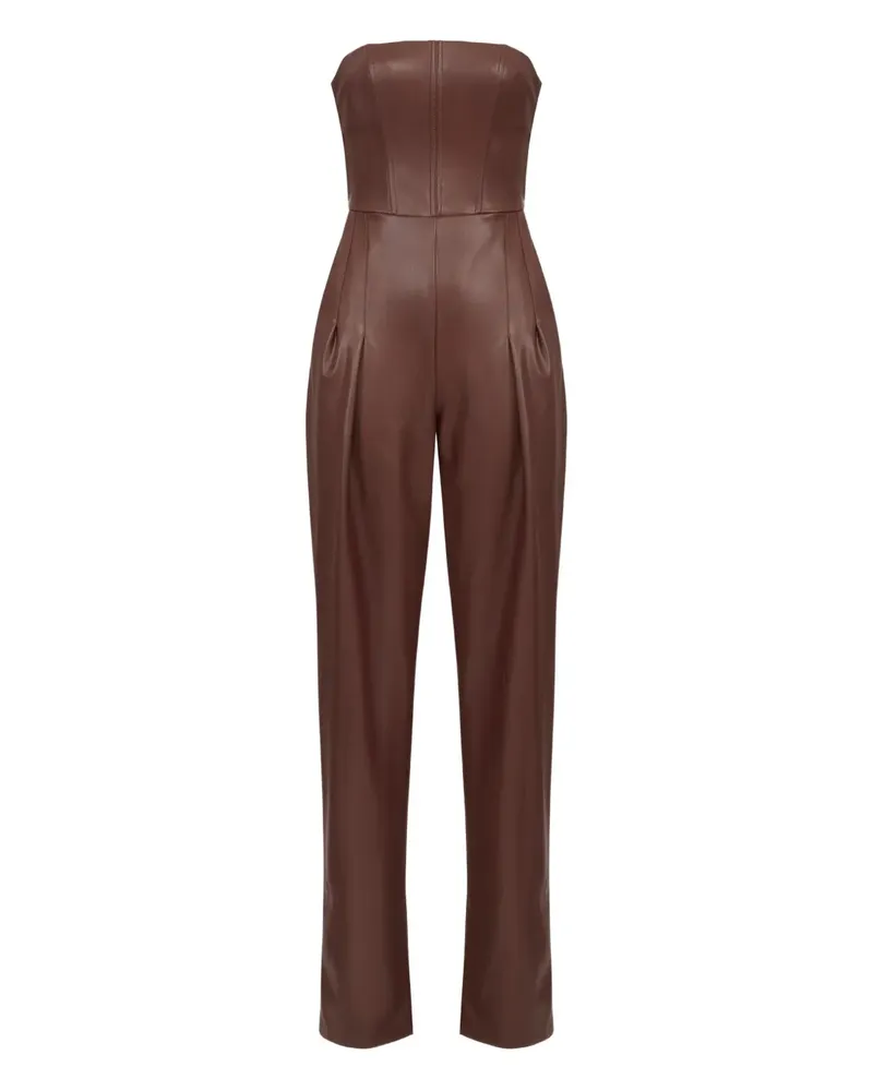 Elisabetta Franchi Jumpsuit mit Corsage-Detail - Braun Braun