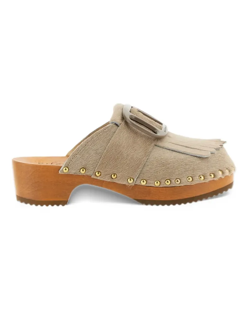 Jejia heeled mules - Nude Nude